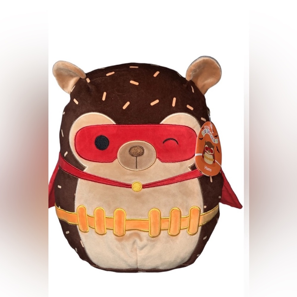 NWT Squishmallows Superhero Hans The Hedgehog 12 Inch Halloween 2023 Collection
